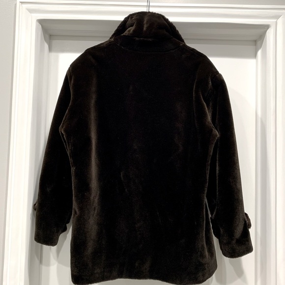 Vintage St. John by Marie Gray Fully Lined Double Breasted Faux Fur Coat - Picture 5 of 13